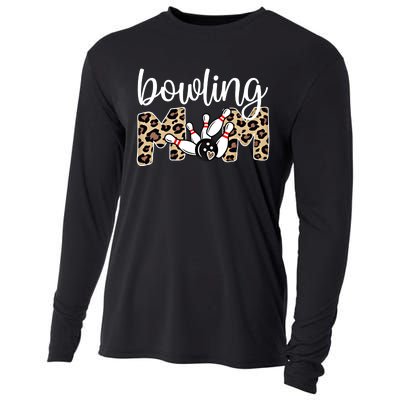 Bowling Mom Of A Bowling Player Mother Bowler Mama Gift Cooling Performance Long Sleeve Crew