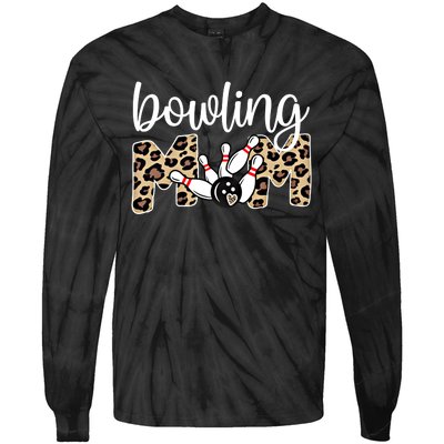 Bowling Mom Of A Bowling Player Mother Bowler Mama Gift Tie-Dye Long Sleeve Shirt