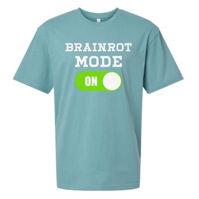 Brainrot Mode On Mental Overdrive Mind Overloaded Obsessed Sueded Cloud Jersey T-Shirt