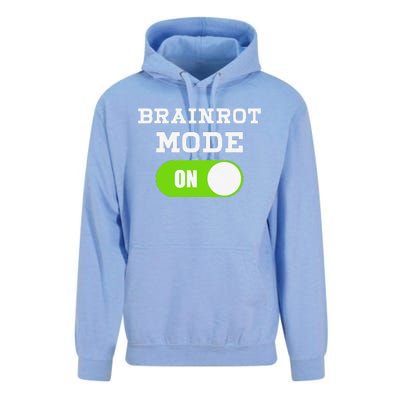 Brainrot Mode On Mental Overdrive Mind Overloaded Obsessed Unisex Surf Hoodie