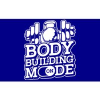 Bodybuilding Mode On Cute Gift Fitness Barbell Workout Bodybuilder Gift Bumper Sticker