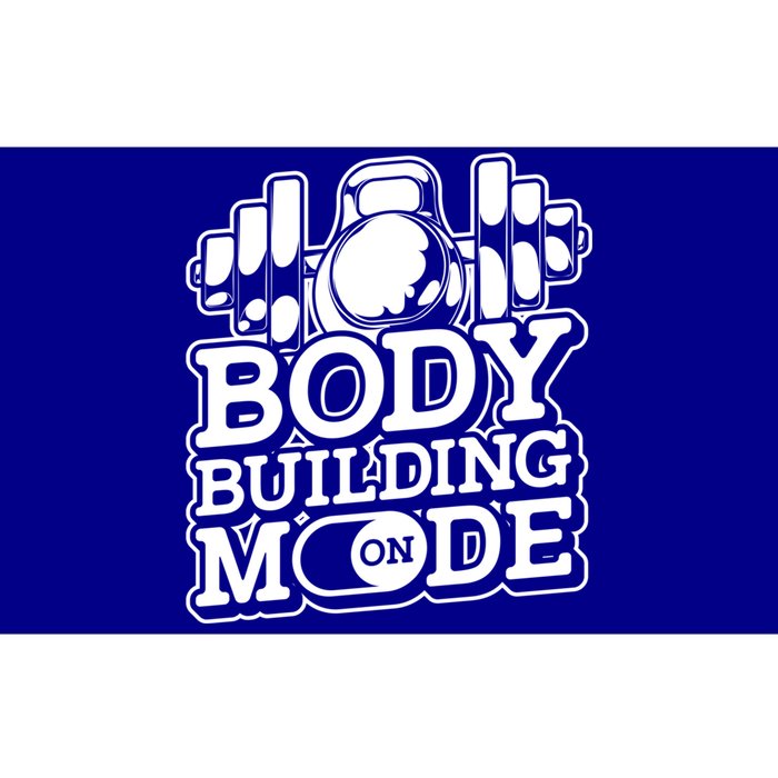 Bodybuilding Mode On Cute Gift Fitness Barbell Workout Bodybuilder Gift Bumper Sticker