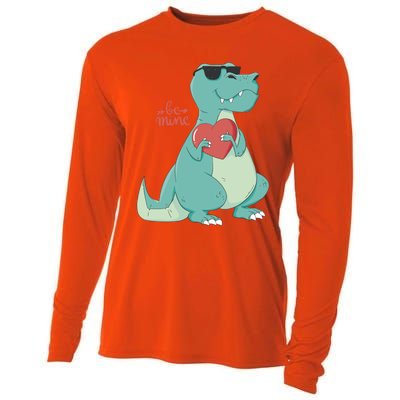 Be Mine Outfit With Cool Dinosaur Gift Cooling Performance Long Sleeve Crew