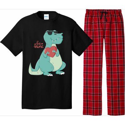 Be Mine Outfit With Cool Dinosaur Gift Pajama Set