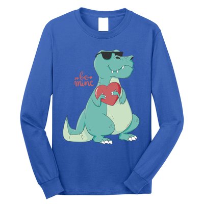 Be Mine Outfit With Cool Dinosaur Gift Long Sleeve Shirt