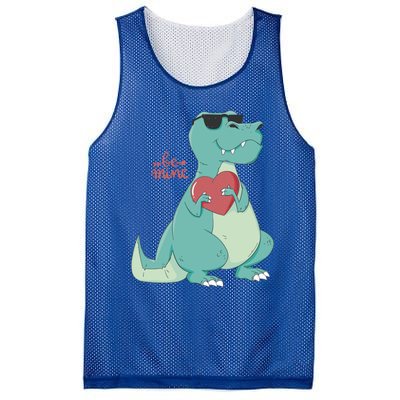 Be Mine Outfit With Cool Dinosaur Gift Mesh Reversible Basketball Jersey Tank