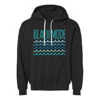 Beach Mode Ocean Wave Garment-Dyed Fleece Hoodie
