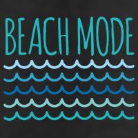 Beach Mode Ocean Wave Garment-Dyed Fleece Hoodie