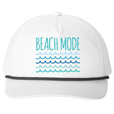 Beach Mode Ocean Wave Snapback Five-Panel Rope Hat