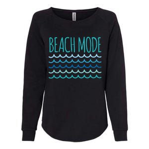 Beach Mode Ocean Wave Womens California Wash Sweatshirt