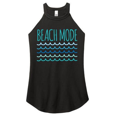 Beach Mode Ocean Wave Women's Perfect Tri Rocker Tank