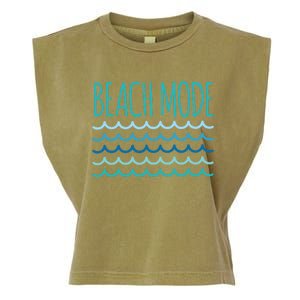 Beach Mode Ocean Wave Garment-Dyed Women's Muscle Tee