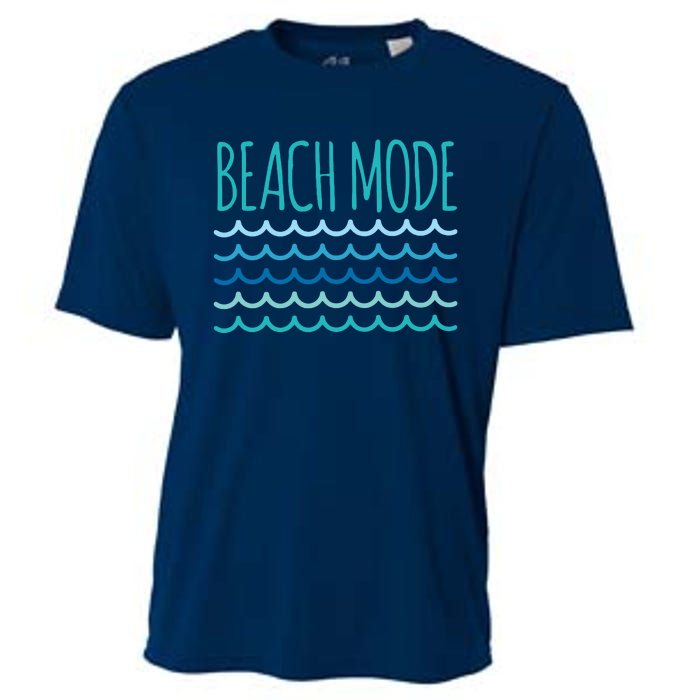 Beach Mode Ocean Wave Cooling Performance Crew T-Shirt