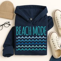 Beach Mode Ocean Wave Hoodie