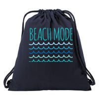 Beach Mode Ocean Wave Drawstring Bag