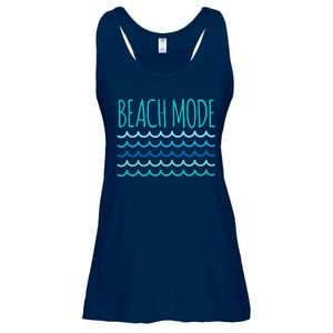 Beach Mode Ocean Wave Ladies Essential Flowy Tank