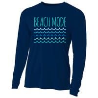 Beach Mode Ocean Wave Cooling Performance Long Sleeve Crew