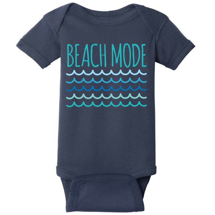 Beach Mode Ocean Wave Baby Bodysuit