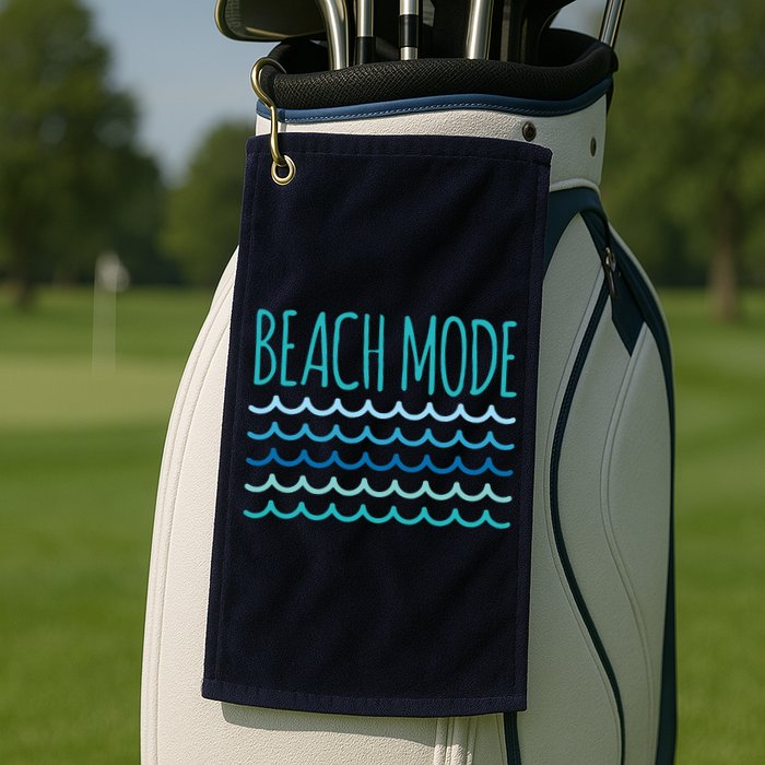 Beach Mode Ocean Wave Golf Towel