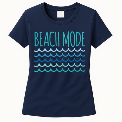 Beach Mode Ocean Wave Womens T-Shirt