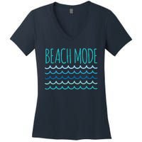 Beach Mode Ocean Wave Women's V-Neck T-Shirt