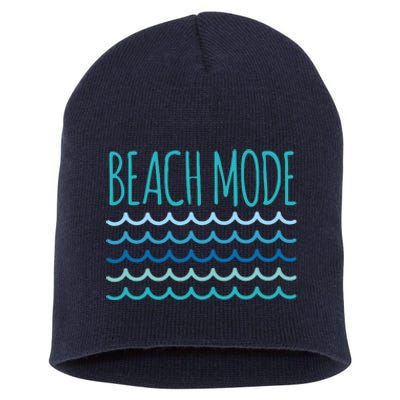 Beach Mode Ocean Wave Short Acrylic Beanie