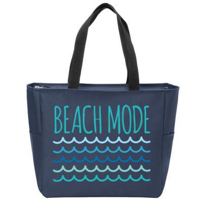 Beach Mode Ocean Wave Zip Tote Bag