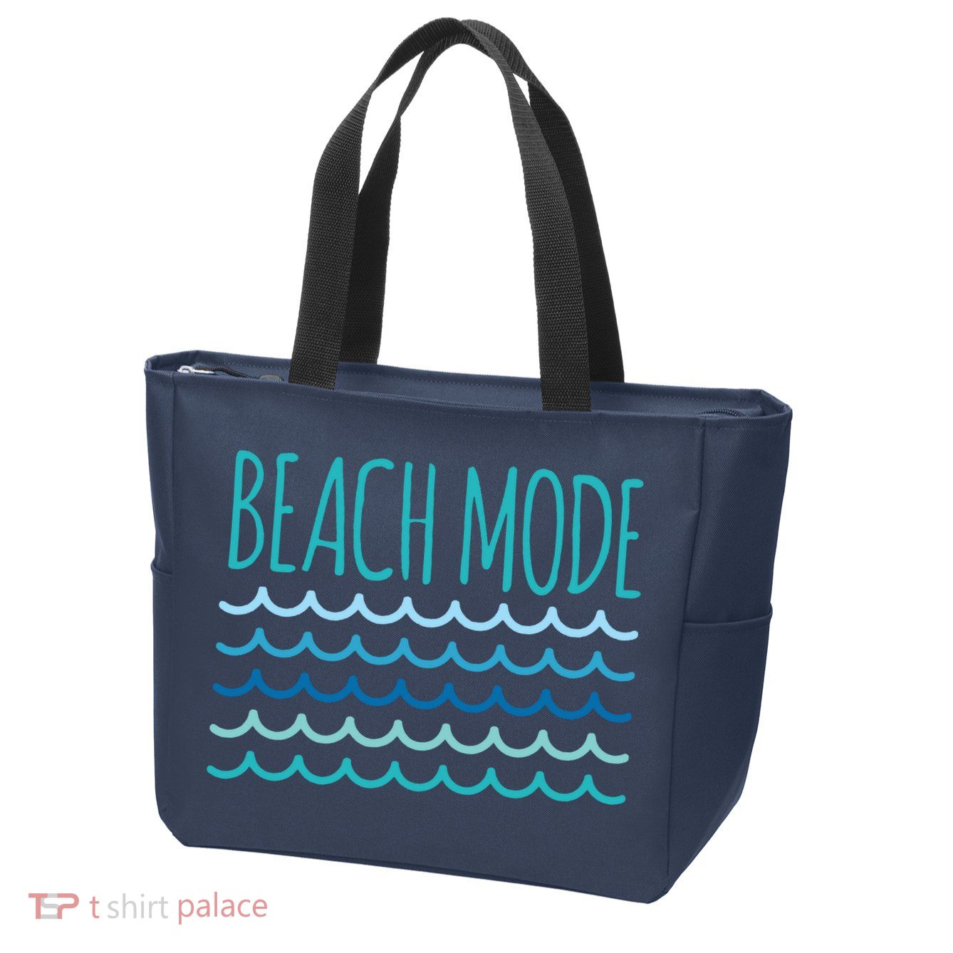 Beach Mode Ocean Wave Zip Tote Bag
