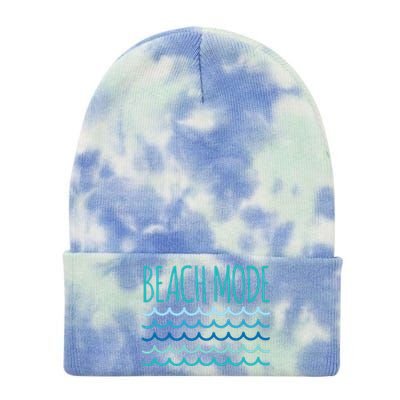 Beach Mode Ocean Wave Tie Dye 12in Knit Beanie