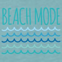 Beach Mode Ocean Wave Sueded Cloud Jersey T-Shirt
