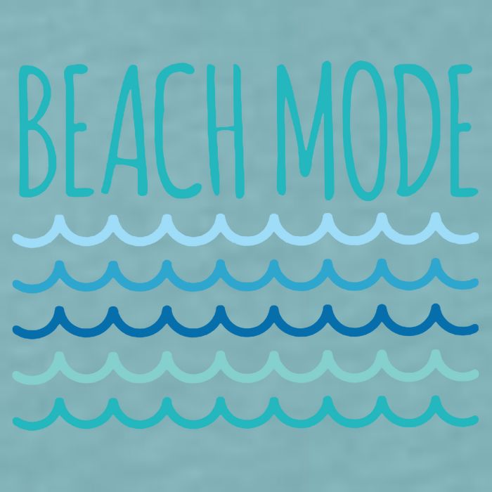 Beach Mode Ocean Wave Sueded Cloud Jersey T-Shirt