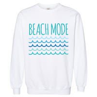 Beach Mode Ocean Wave Garment-Dyed Sweatshirt