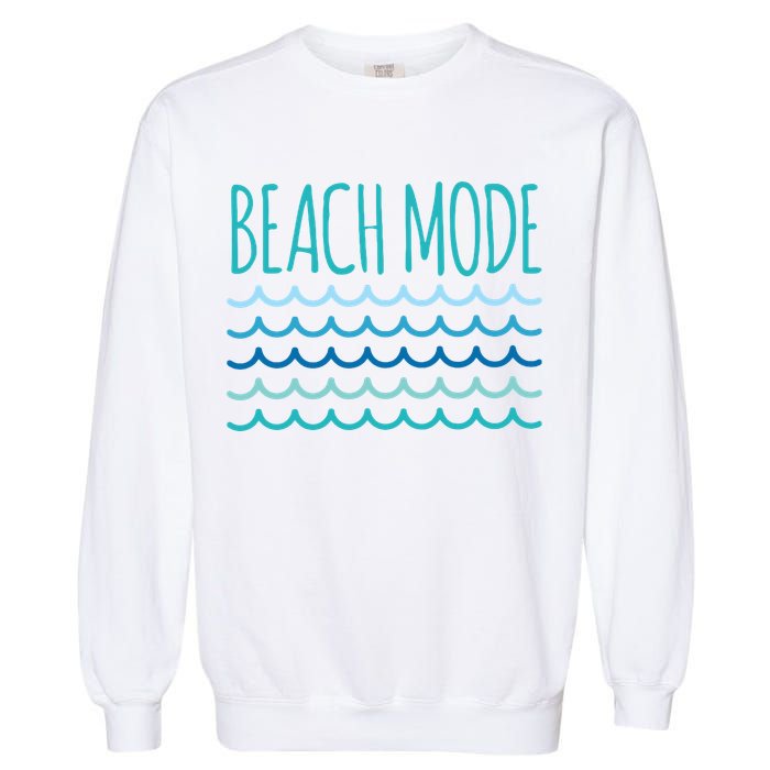 Beach Mode Ocean Wave Garment-Dyed Sweatshirt