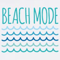 Beach Mode Ocean Wave Garment-Dyed Sweatshirt