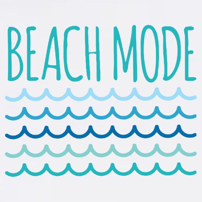 Beach Mode Ocean Wave Garment-Dyed Sweatshirt