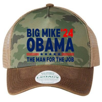 Big Mike Obama 2024 The Man For The Job Legacy Tie Dye Trucker Hat