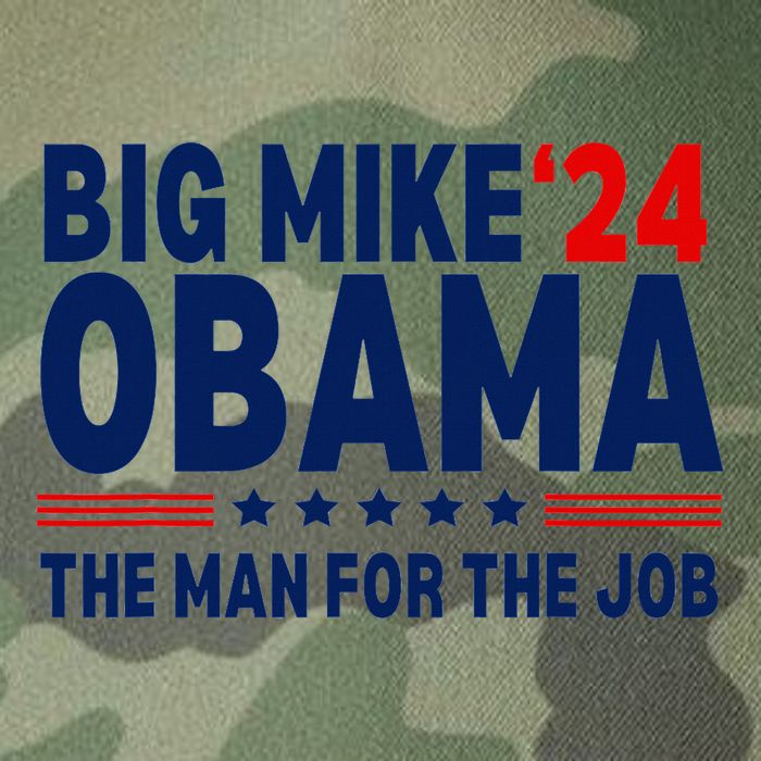 Big Mike Obama 2024 The Man For The Job Legacy Tie Dye Trucker Hat