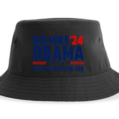 Big Mike Obama 2024 The Man For The Job Sustainable Bucket Hat