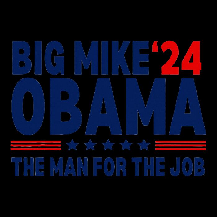 Big Mike Obama 2024 The Man For The Job Sustainable Bucket Hat