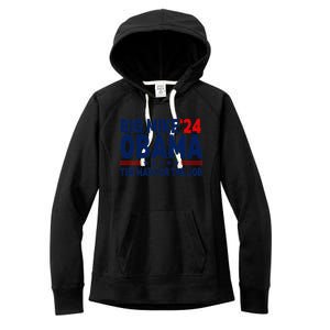 Big Mike Obama 2024 The Man For The Job Women's Fleece Hoodie