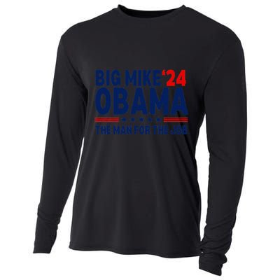 Big Mike Obama 2024 The Man For The Job Cooling Performance Long Sleeve Crew