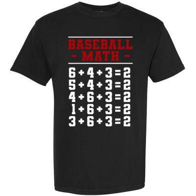 Baseball Math Operation Double Play Mathematician Garment-Dyed Heavyweight T-Shirt