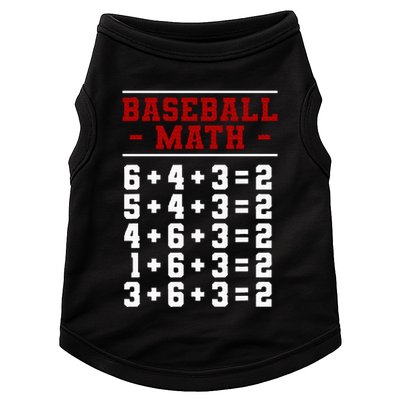 Baseball Math Operation Double Play Mathematician Doggie Tank