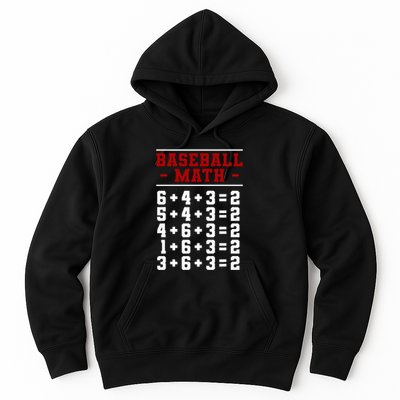 Baseball Math Operation Double Play Mathematician Hoodie
