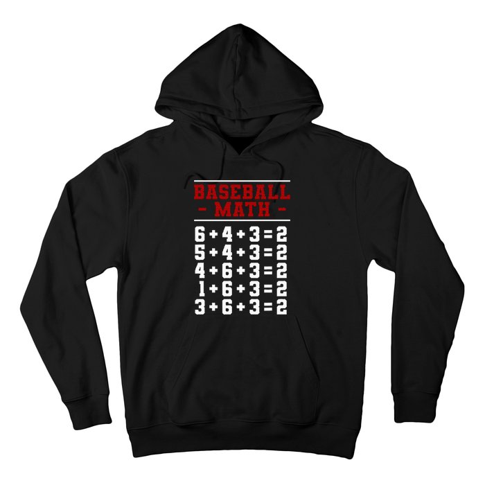 Baseball Math Operation Double Play Mathematician Hoodie