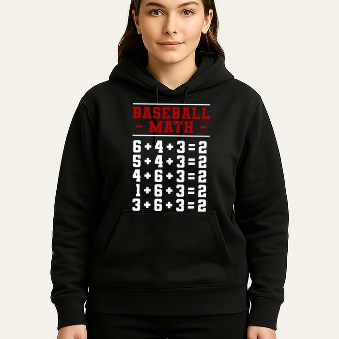 Baseball Math Operation Double Play Mathematician Hoodie