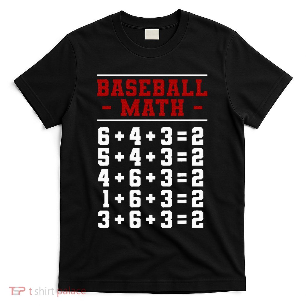 Baseball Math Operation Double Play Mathematician T-Shirt