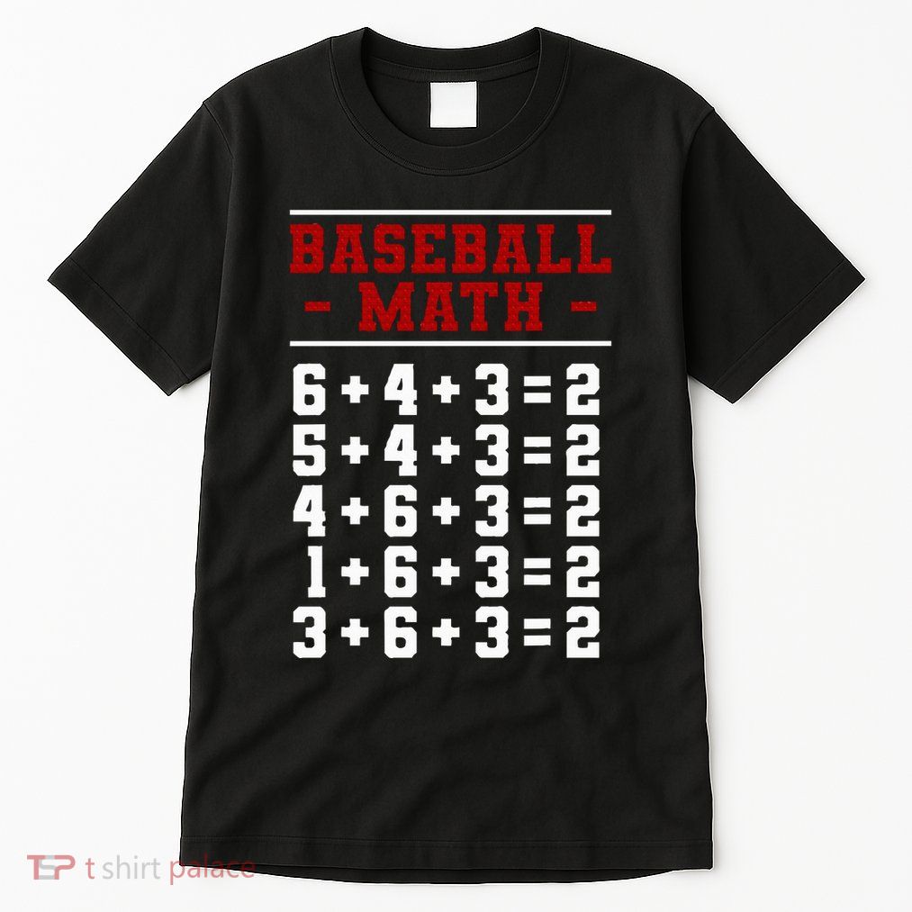 Baseball Math Operation Double Play Mathematician Tall T-Shirt