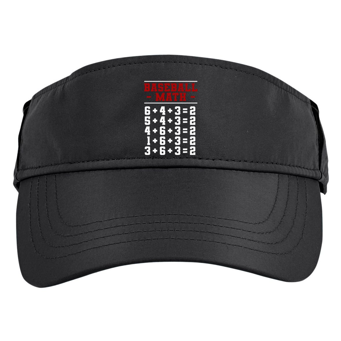 Baseball Math Operation Double Play Mathematician Adult Drive Performance Visor