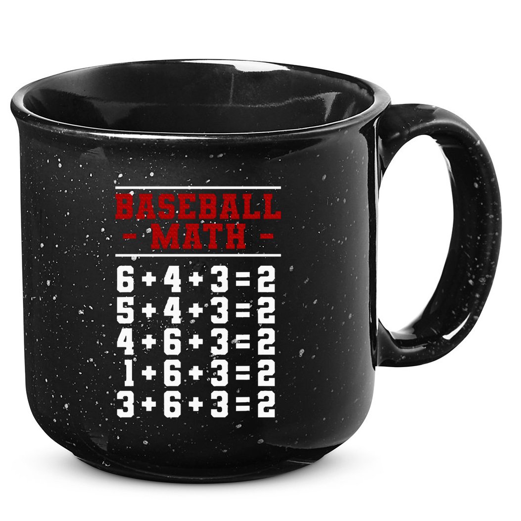 Baseball Math Operation Double Play Mathematician 15oz Campfire Ceramic Mug